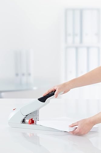 Miniatura 2 de Novus Engrapadora resistente B56, capacidad para 200 hojas, antiatascos, profundidad de grapado de 3 pulgadas con guía ajustable, derivación de