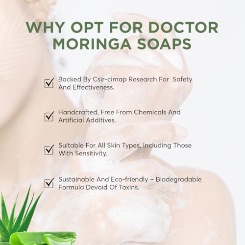 Image of Herbal Handmade Bathing Soap 100gm (4 Piece) | Aloevera Soap for Deep Cleansing | Removes Dirt & Impurities | No Mineral Oils | Suitable for All Skin Types