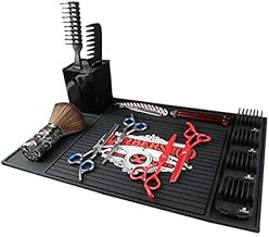 Barber Hairdressing Mat Non-Slip Silicone Curling Mat Heat Resistant Curling Mat for All Tools 30cm x 45cm