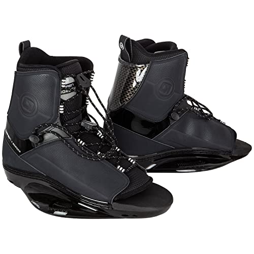 Obrien Border Open Toe Wakeboard Bindings - Black 9/13 UK