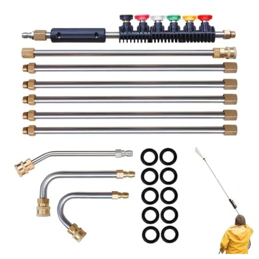 Telescoping Pressure Washer Wand and Gutter Cleaner