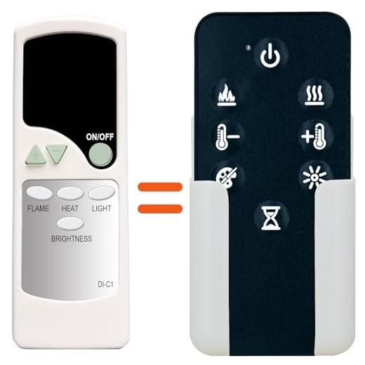 Replacement for Dimplex Revillusion Electric Log Set Fireplace Heater Remote Control RLG20 DLG920 6909740259 RLG20BR RLG20BR RLG20FC RLG25 RLG25BR RLG25FC 6700580100RP 6700580200RP 6909740259 DLG920