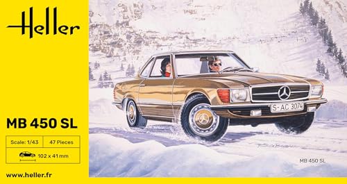 Heller 80171 MB 450SL 1/43 miniatura 3