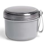 Uouovo Large Denture Bath Cup No Leak Denture Case Retainer Cleaner Case Complete Cleaning Care Denture Clear and Retainer Denture Holder for...