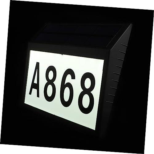 Housoutil Lampada Galleggiante A Led Con Numero Civico Solare Per Targa Porta Per Numeri Civici