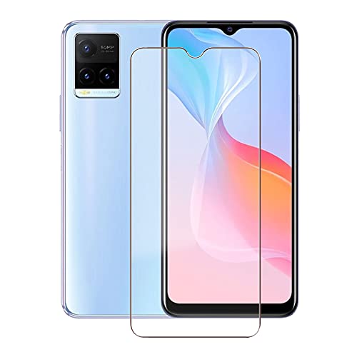 HHUAN for Vivo Y21 2021/V2111 6.51 Inch Tempered Glass Screen Protector, [1 Pack] 9H Hardness/High Clear/Bubble Free/Screen Tempered Glass Protective Film for Vivo Y21 2021/V2111