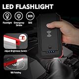 12V Jump Starter Battery Pack with Wireless Charger 3000A Lithium Battery Jump Starters Portable 20000mAh Portable Jump Starters and Power Bank Jumpers Cables Kit for Car Truck Motorcycle Boat SUV - 5