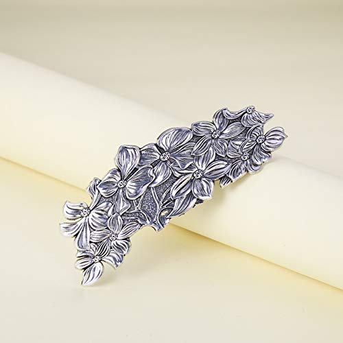 Metal Barrettes Flower And Butterfly Hairpin Large Hand Crafted Fashion Hair Clips Headwear For Woman #TOP1