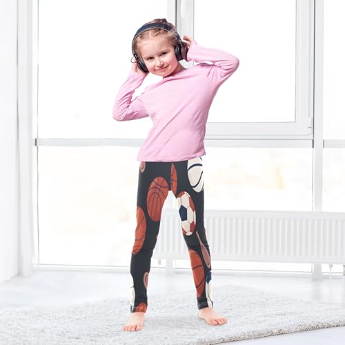 Toddler Girls Leggings Printed Yoga Pants Leggings Sports Balls Seamless for Kids4