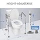 NEWFUN Aufstehhilfe Toilette, Verstellbare Breite und Höhe, Für Senioren, Behinderte, Schwangerekein Bohren für die Installation erforderlich, Passend für die meisten Toiletten,