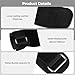 YHomU Weightlifting Grips with Wrist Support, Leather Workout Palm Protector, Pull Up and Fitness Grips, Gym Gloves for Powerlifting, Black/Red