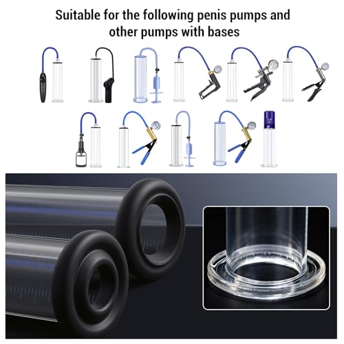 2PCS Premium Penis Pump Sleeve Fits 2 75 to 3 0 Inch Pump Cylinders - Image 4