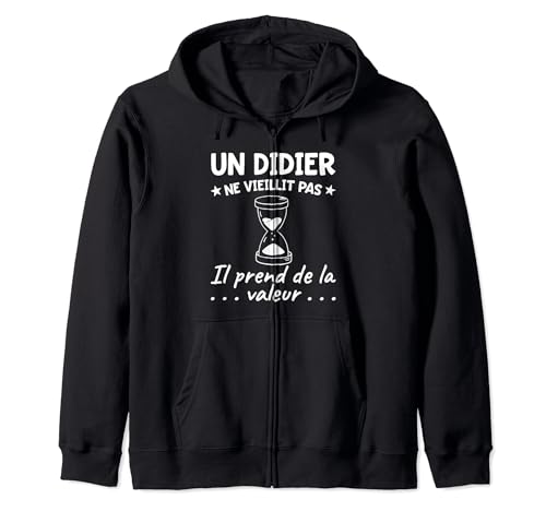 Didier Valeur | Citation Humour Drôle Papa Père Prénom Sweat à Capuche