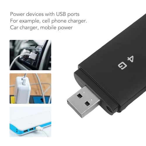 Image of Generic 4G LTE USB Portable WiFi Router, Support 10 Devices WPA WPA2 WiFi Encryption, with SIM Card Slot for Cell Phones Tablets Laptops Computers Smart TVs (Black)