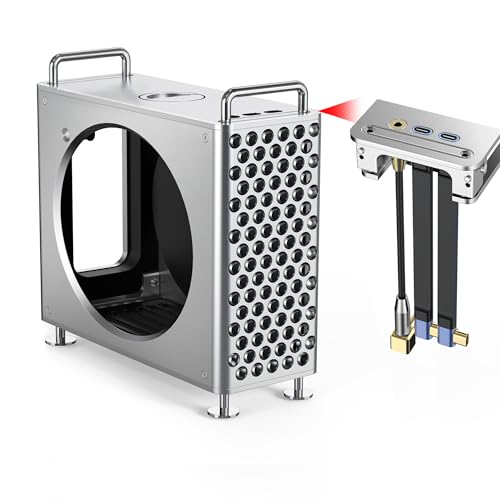 Aluminum Chassis Stand for 2024 Mac mini M4/M4 Pro - Mac mini M4 Case -Accessories for Mini 4 - Include 2 Type-C Cables and one 3.5mm Audio Cable - Mac mini M4 Holder