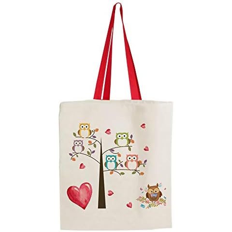 Getagift Owl Hearts Funny Tote Bag Cover