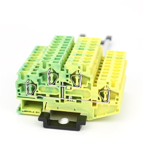 Bloque de terminales STTB 4-PE para cuadros eléctricos con carril Din de doble capa 4mm