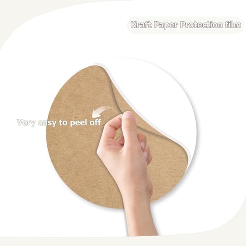 Image of 2 Pack Round Acrylic Sheet, 2.7~3mm Thick Acrylic Plastic Sheets Plexiglass Boards for Laser Cutting and DIY Craft Projects (Opaque White, 6 Inch Diameter)