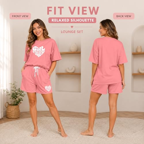 Image of SHODOX Womens Cotton Blend Printed Tshirt and Short Co-ords Set (Pack of 1)