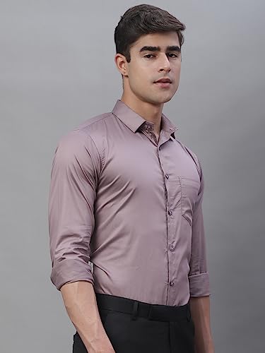 Image of Majestic Man Slim Fit Satin Cotton Formal Shirt for Men