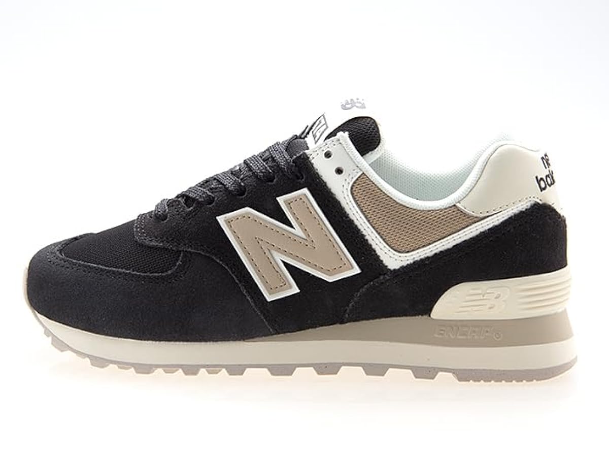 New Balance スニーカー ホワイト/ブラック／ベージュ25センチ　美品 Amazon | [ニューバランス] WL574DK2 BLACK/BEIGE/WHITE