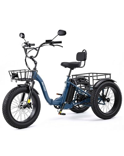 ANCHEER Electric Tricycle for Adults, 48V/864WH E Trike, 750W(Peak 1000W)