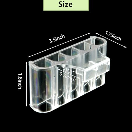 Image of Aquarium Plant Holder,Fish Tank Plant Holder,Aquarium lid Clips,Aquarium Plant Pot,Hydroponic Fish Tank Planter, Aquatic Plant Cup for Aquascape Decorations (Transparent, 1PCS Rimless)