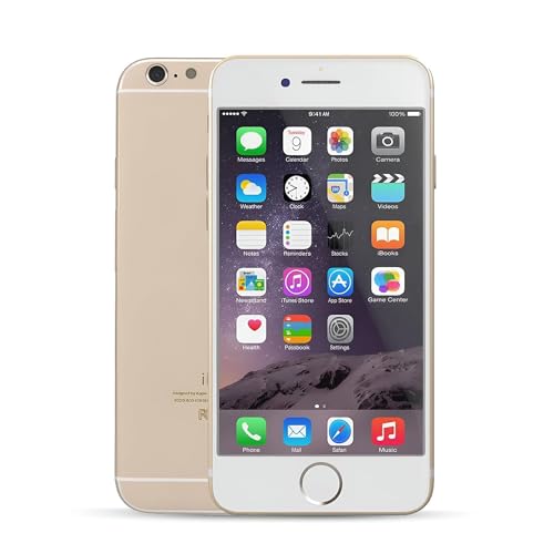 Image of Original Smartphone Compatible with Apple iPhone 6 Gold (64GB Storage with 1-Year Warranty)