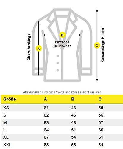 Navahoo Damen Steppjacke XS-XXL leichte Übergangsjacke mit abnehmbarer Kapuze, wasserabweisend, taillierter Schnitt B650 (XL,Navy)