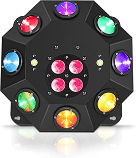 100W 22LED Moving Head Disco Stage Lights RGBW 16CH Party Lights DMX Auto Sound Activated Disco DJ Lighting for Party Wedding Club Bar Show