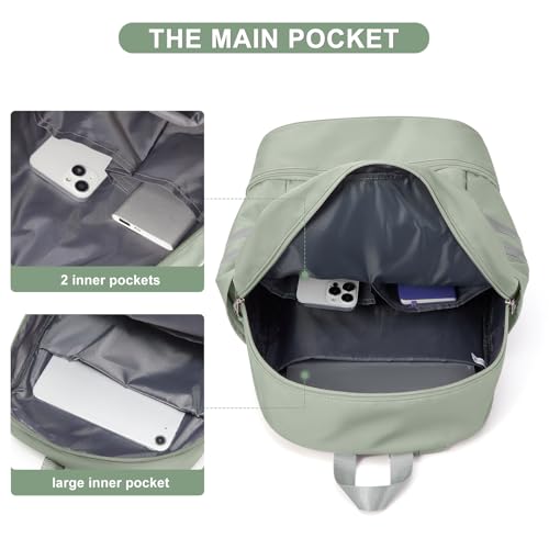 coofay Gym Backpack For Women Waterproof Backpack With Shoe Compartment Lightweight Travel Backpack Sports Backpacks Large Gym Bag