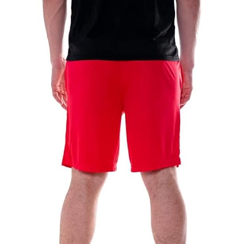 Lifeguard Officially Licensed Mens Active Running Performance Shorts Moisture Wicking (M) Red #TOP2