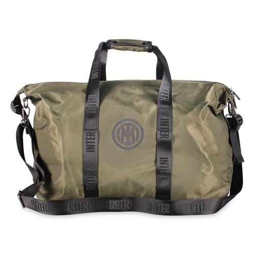 Inter - Borsa da Viaggio 100% Nylon, 40 Litri - Alta Qualità, Spedizione Veloce, Prodotto Ufficiale Milano per Lavoro, Stadio, Viaggi, Scuola e Tutti i Tifosi Nerazzurri.