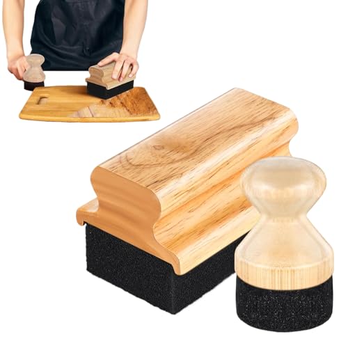 Applicateur de cire pour restaurer le bois des spatules et planches