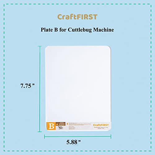 CraftFIRST B Cutting Plate for Cuttlebug Machine 5.87 x 7.75 Pack of 2, B Plates, 7.75 inches x 5.87 inches - Image 2