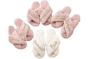 Personalized Bride Fluffy Slippers: Elevate Your Bridal Moments
