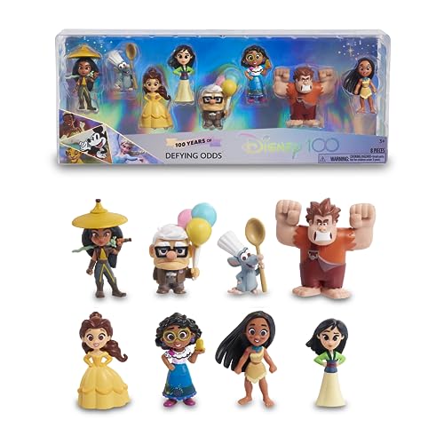 Famosa Disney 100 Defying Odds, Sammelspielzeug mit Disney-Charakteren, enthält 8 Verschiedene Figuren, 100% offizielle Lizenz, 12 zum Sammeln, 3 Jahre, (DED16A00)