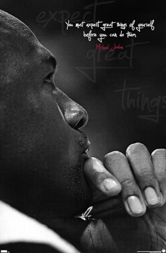 Trends International Michael Jordan - Expect Great Things Wall Poster, 19L x 13W, Premium Unframed Version