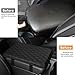 Sandfren Car Center Console Cover, Leather Memory Foam Vehicle Arm Rest Cushion Pad, Waterproof Automotive Interior Armrest Seat Box Protector Accessories, Universal for SUV, Sedan, Truck (Black)