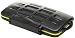 Grin Puzzle Rugged Shockproof Memory Card Case Completely Waterproof Pocket-Sized SD Card Holder with 24 Card Slots for SD Cards, Micro SD Cards, TF Cards and Card Readers (Yellow)