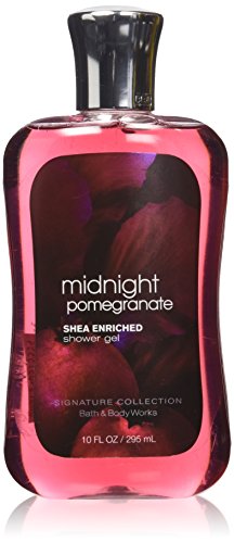 Bath and Body Works Shea Enriched Shower Gel New Improved Formula 10 Oz. (Midnight Pomegranate)