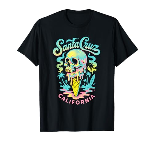 Santa Cruz California Surfing Skating Skater Surfer T-Shirt