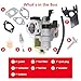 GX160 GX200 Carburetor for Honda GX120 GX140 GX160 GX168 GX200, 5.5HP 6.5HP 16100-ZH8-W61 Carb, Compatible with Go Karts, Pressure Washers, Water Pumps