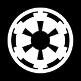 Galactic Empire 6' Vinyl Sticker Car Decal (6' White)