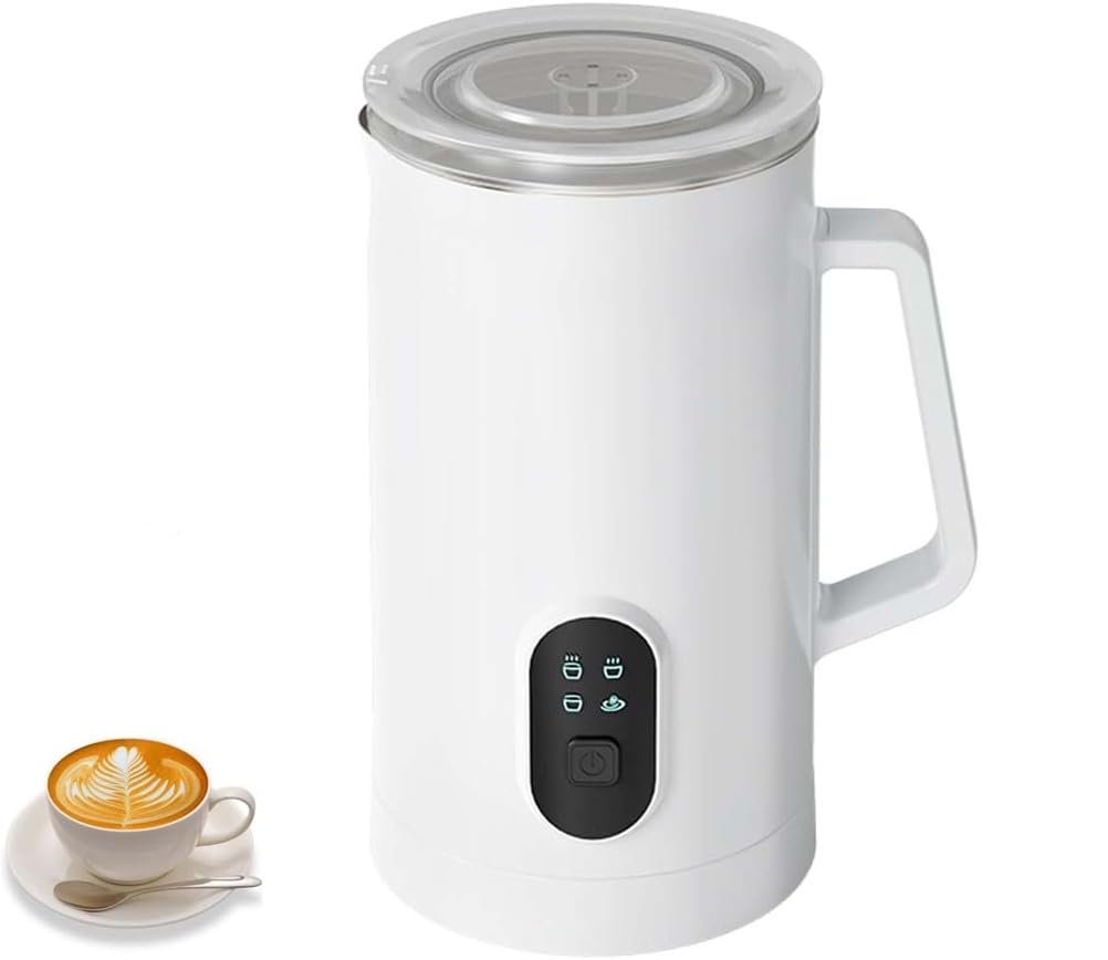 TYQMYSM Milk Frother,4 Modes, Suspension Foam Maker, 350Ml Capacity for Coffee Latte Cappuccino Hot Chocolate