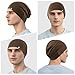 WTACTFUL 3Pack Soft Slouchy Beanie Hat for Men Women, Breathable Skull Cap Chemo Cap Night Sleeping Hat for Cycling Running Riding Hiking Casual Wear Black White Brown