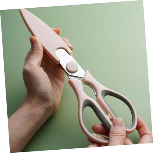 Mikikit 1 juego Pinzas de Cocina y Tijeras de Barbacoa Inoxidable Herramienta de Corte para Carne Utensilios de Cocina Resistentes y Ligeros para Asados y Preparación de Alimentos
