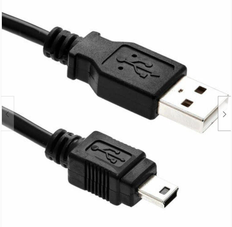 Mr.Gadget Solutions® 1 Meter Long USB to MINI B Data Charger Cable compatible For Garmin Dash Cam GoPRO MP3 MP4