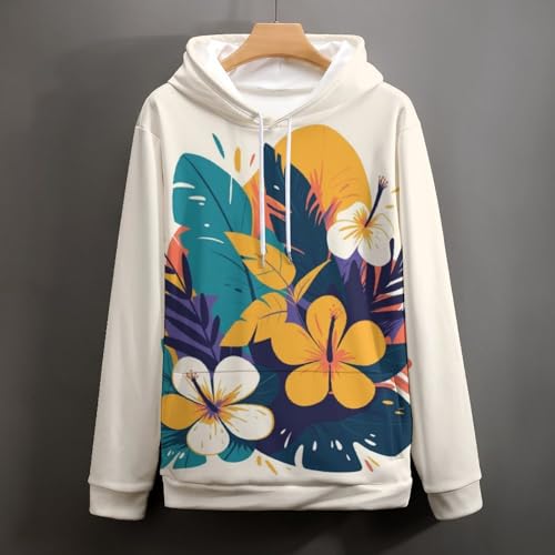 Sweatshirt Pullover Fleur Tropicale : Fini les Looks Banals