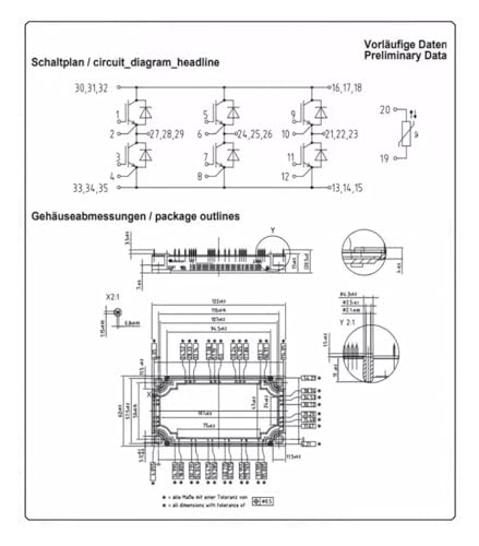 Module d'alimentation FS150R12KT3 150A 1200V onduleur convertisseur IGBT